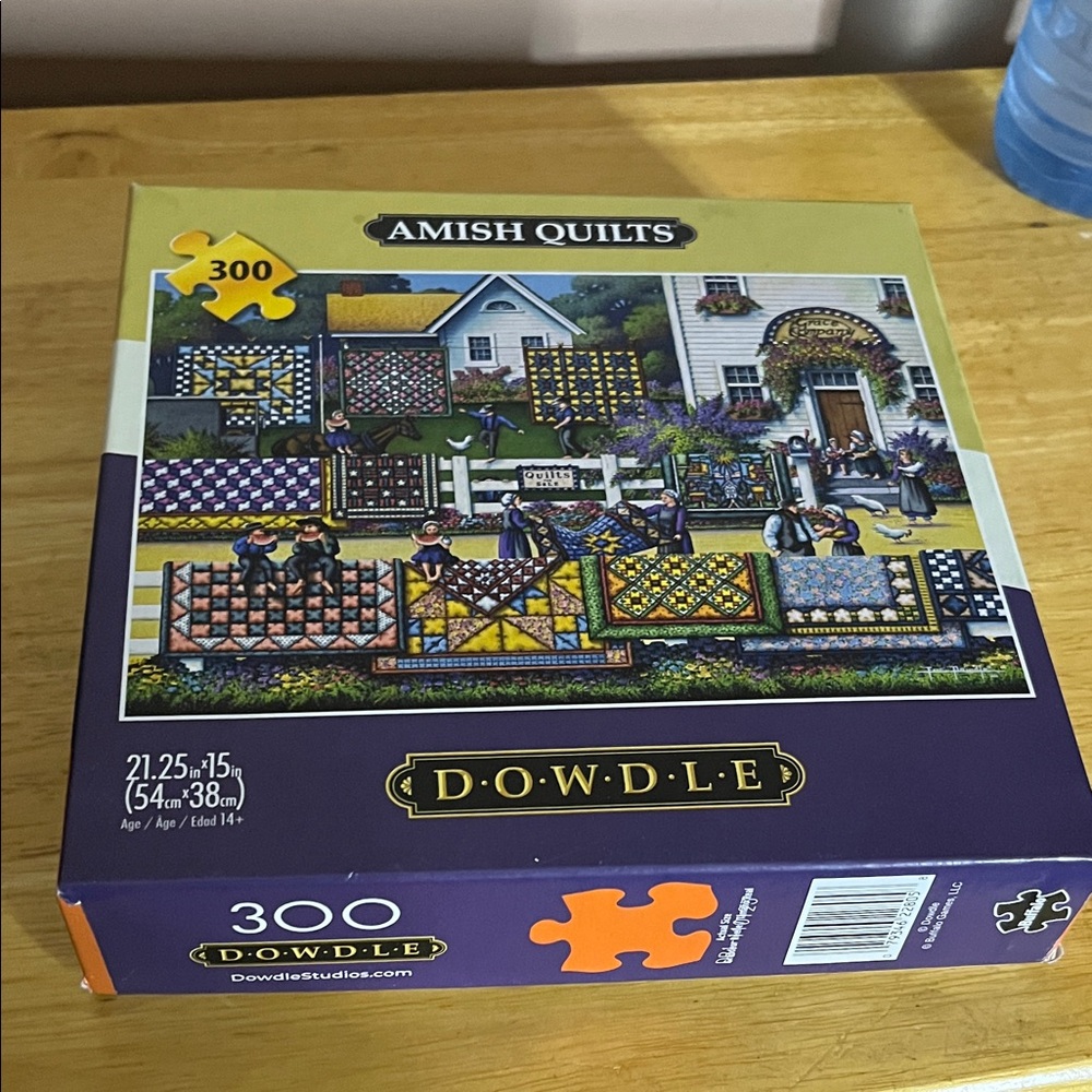 😄Large piece puzzle Amish quilts